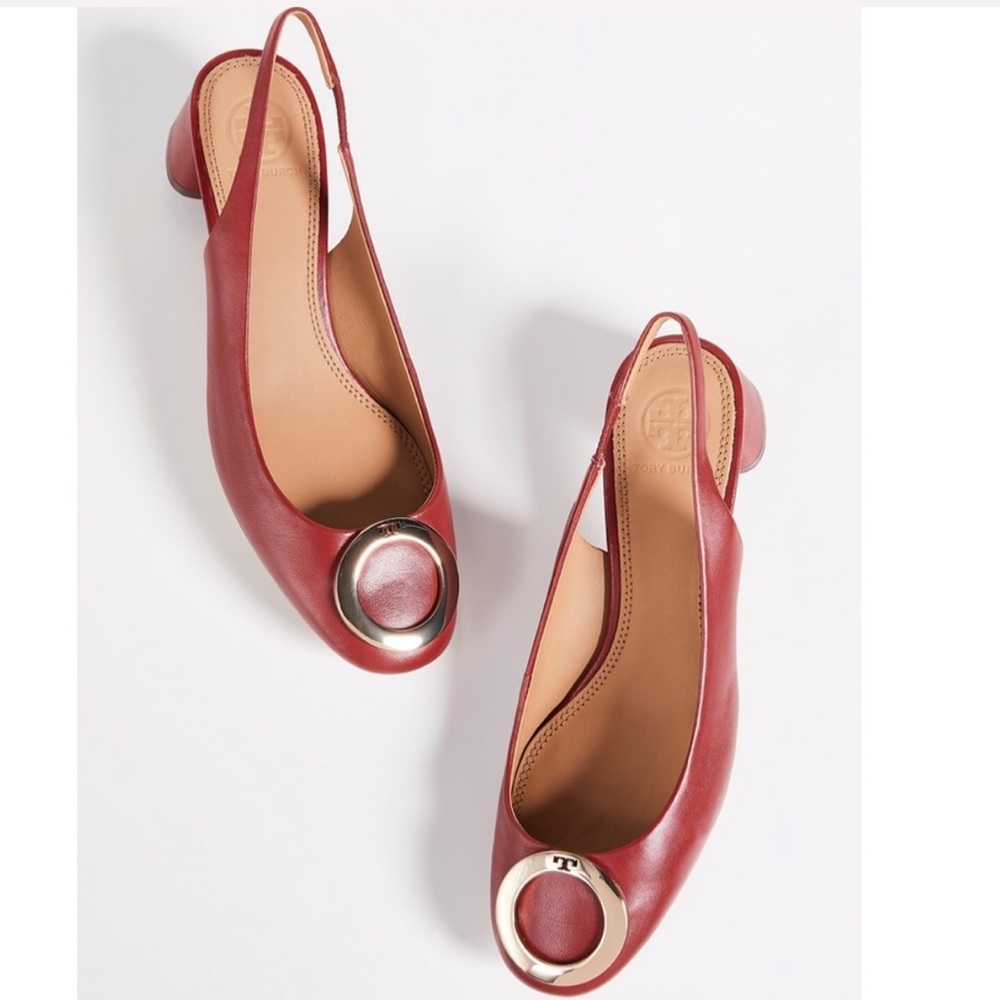 LAST PAIR 🔥TORY BURCH CATERINA LEATHER SLINGBACK
